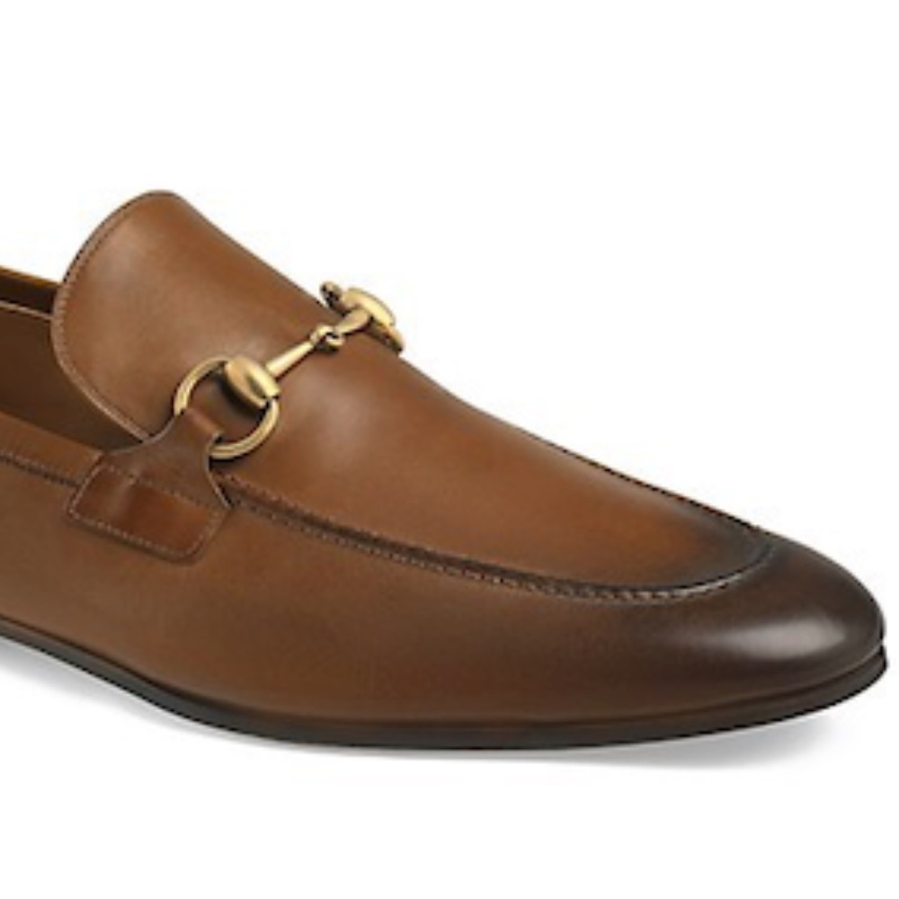 Gucci Jordaan Leather Loafers
